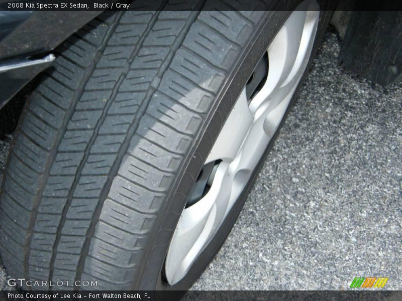 Black / Gray 2008 Kia Spectra EX Sedan