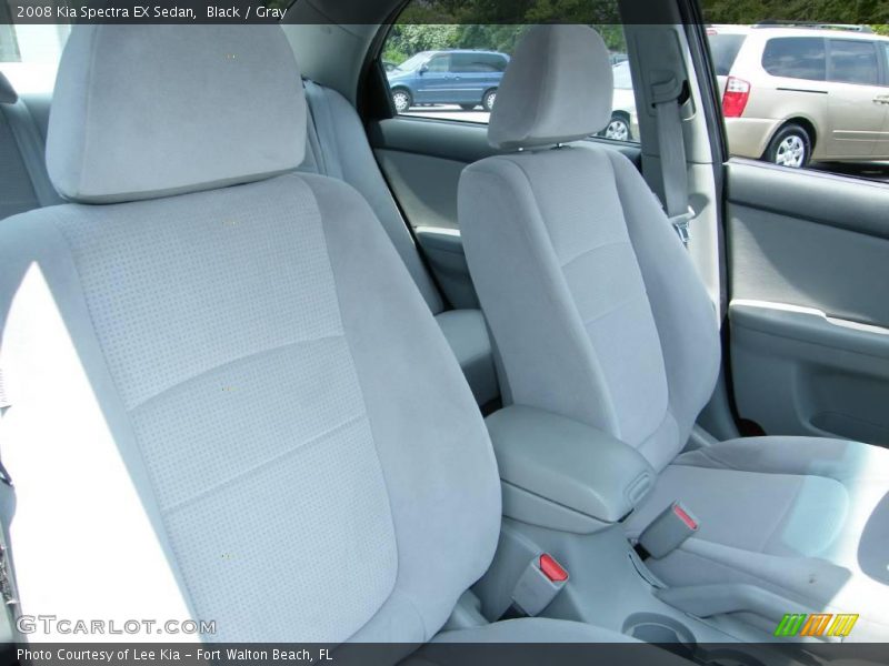 Black / Gray 2008 Kia Spectra EX Sedan