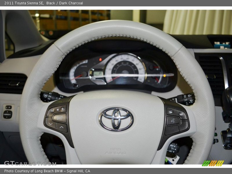 Black / Dark Charcoal 2011 Toyota Sienna SE