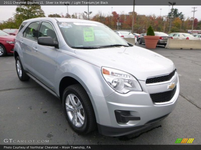 Silver Ice Metallic / Light Titanium/Jet Black 2011 Chevrolet Equinox LS