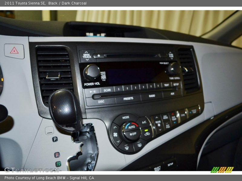 Black / Dark Charcoal 2011 Toyota Sienna SE