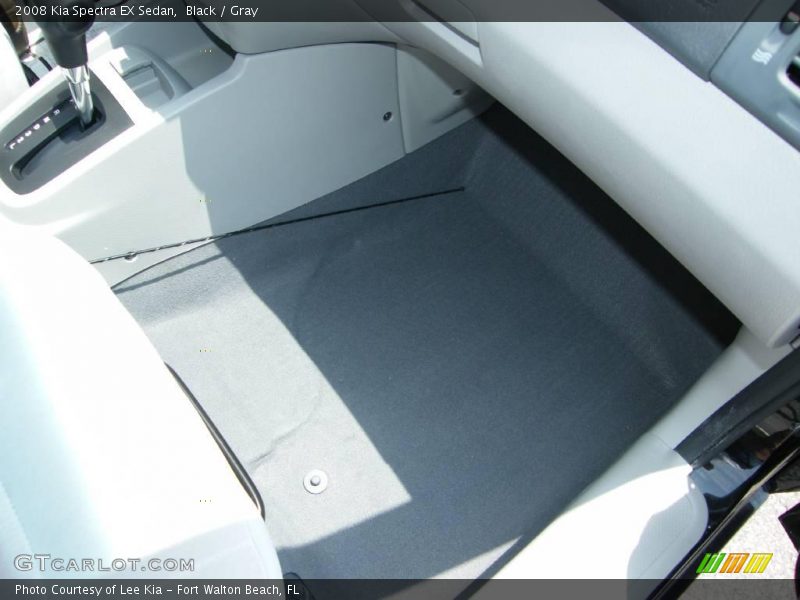Black / Gray 2008 Kia Spectra EX Sedan