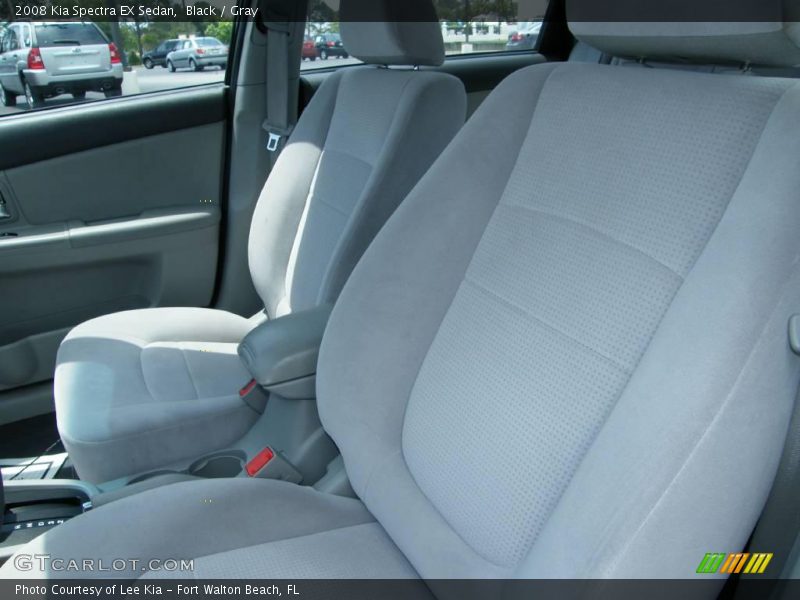 Black / Gray 2008 Kia Spectra EX Sedan