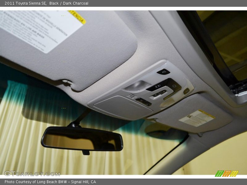 Black / Dark Charcoal 2011 Toyota Sienna SE