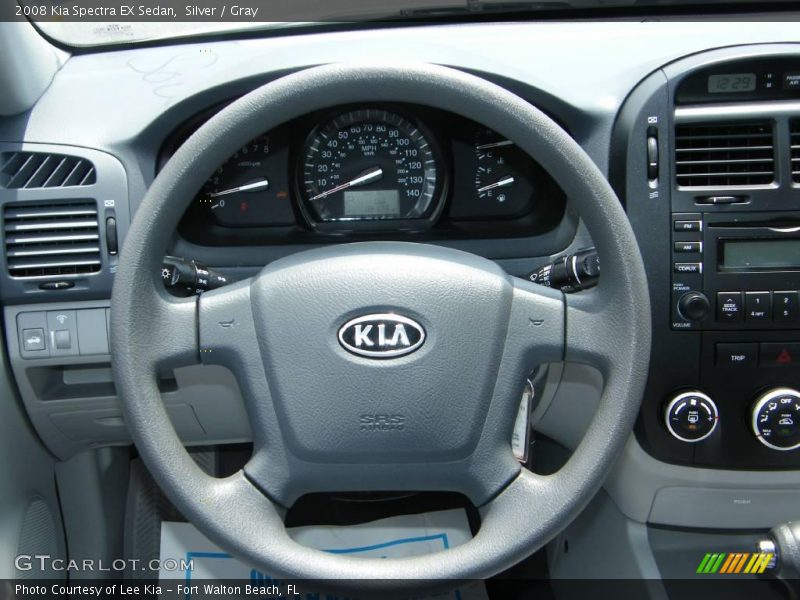 Silver / Gray 2008 Kia Spectra EX Sedan