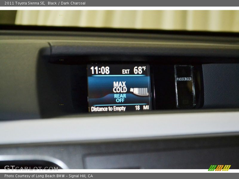 Black / Dark Charcoal 2011 Toyota Sienna SE