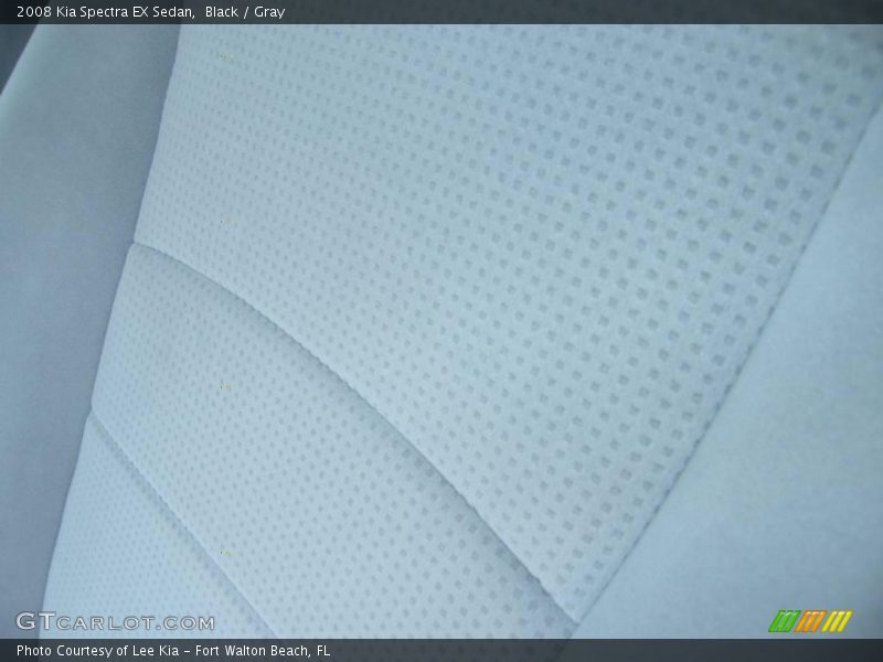 Black / Gray 2008 Kia Spectra EX Sedan