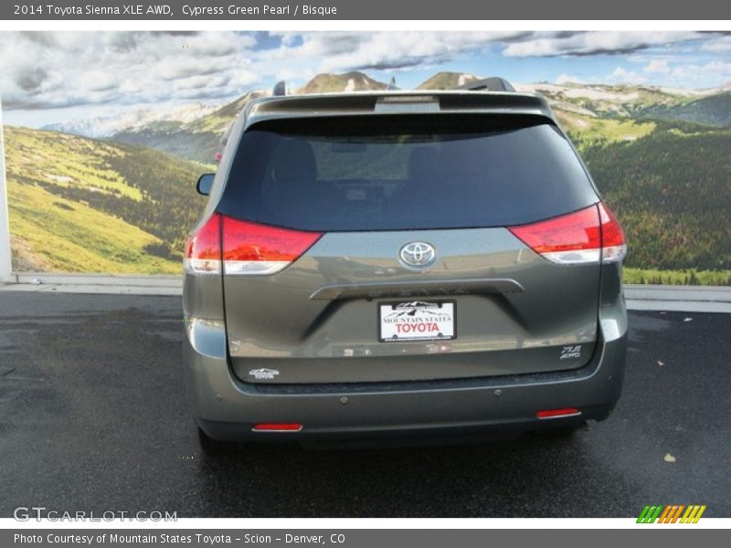 Cypress Green Pearl / Bisque 2014 Toyota Sienna XLE AWD