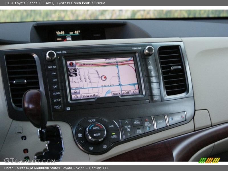 Cypress Green Pearl / Bisque 2014 Toyota Sienna XLE AWD