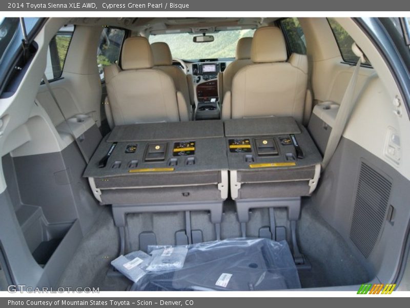 Cypress Green Pearl / Bisque 2014 Toyota Sienna XLE AWD