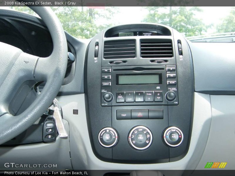 Black / Gray 2008 Kia Spectra EX Sedan