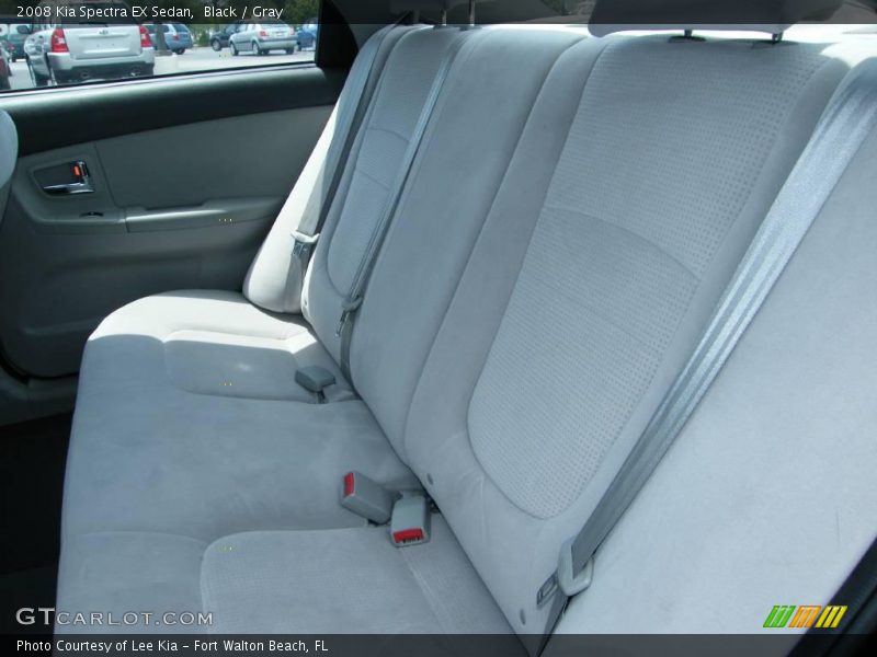 Black / Gray 2008 Kia Spectra EX Sedan