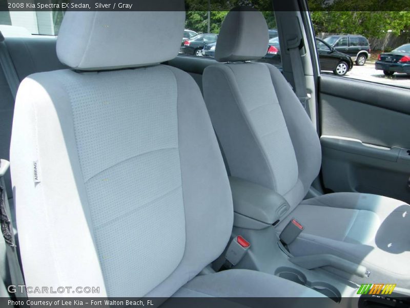 Silver / Gray 2008 Kia Spectra EX Sedan
