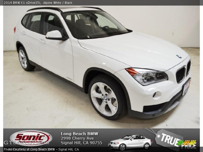 Alpine White / Black 2014 BMW X1 xDrive35i