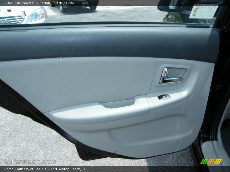 Black / Gray 2008 Kia Spectra EX Sedan
