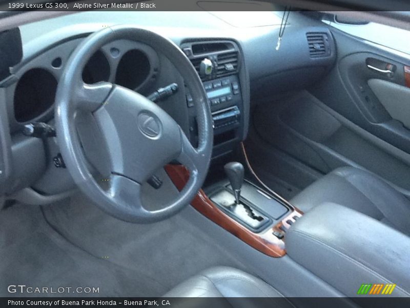 Alpine Silver Metallic / Black 1999 Lexus GS 300