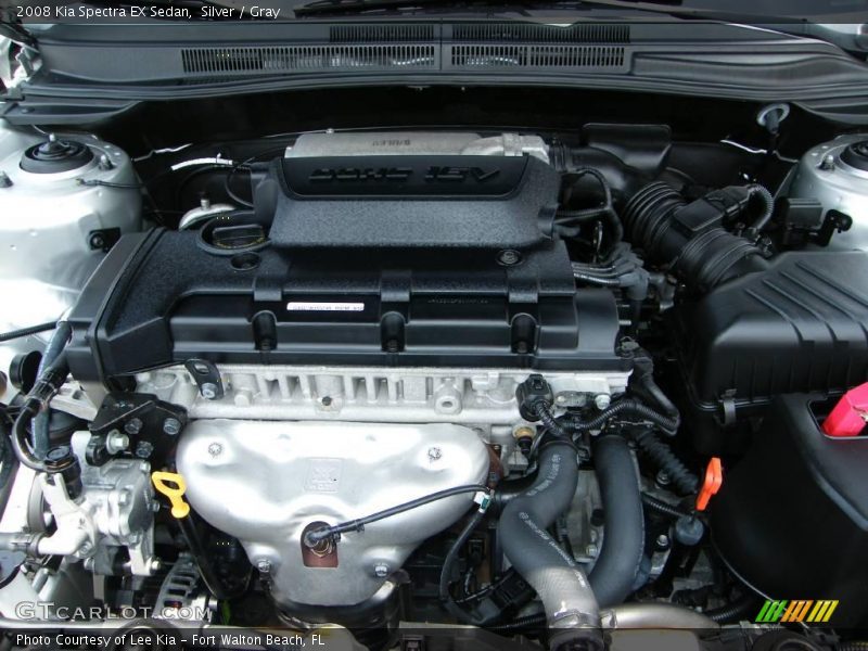 Silver / Gray 2008 Kia Spectra EX Sedan