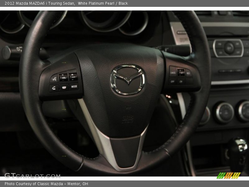 White Platinum Pearl / Black 2012 Mazda MAZDA6 i Touring Sedan