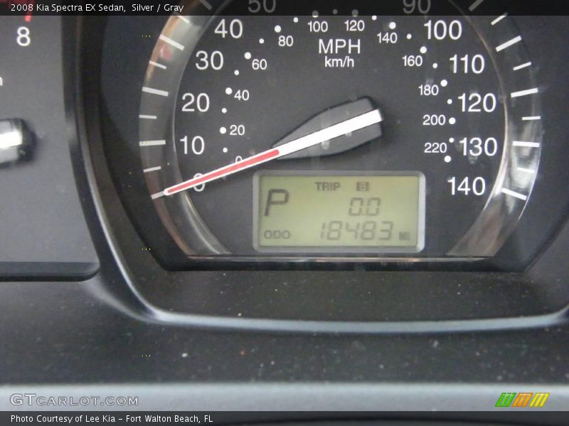 Silver / Gray 2008 Kia Spectra EX Sedan