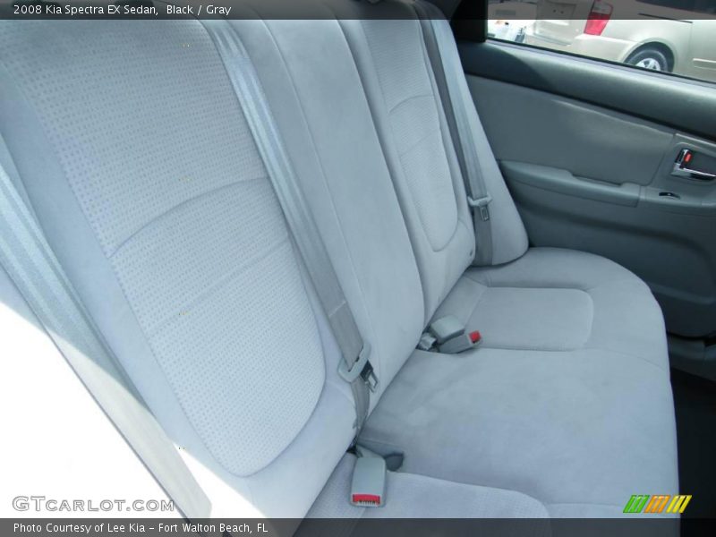 Black / Gray 2008 Kia Spectra EX Sedan