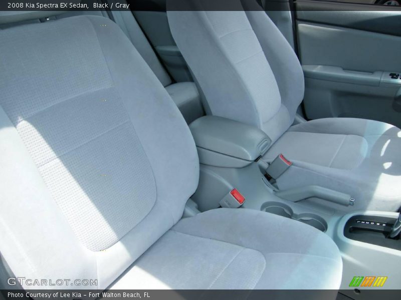 Black / Gray 2008 Kia Spectra EX Sedan