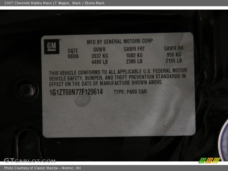 Black / Ebony Black 2007 Chevrolet Malibu Maxx LT Wagon