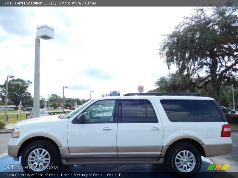 Oxford White / Camel 2013 Ford Expedition EL XLT