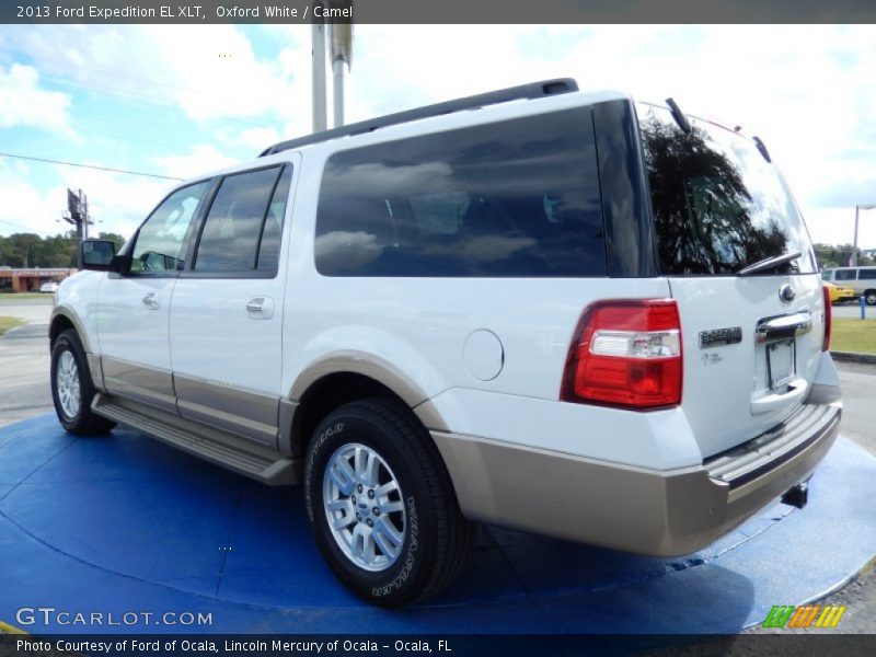 Oxford White / Camel 2013 Ford Expedition EL XLT