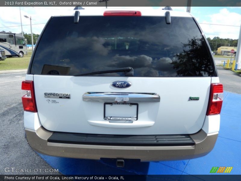 Oxford White / Camel 2013 Ford Expedition EL XLT