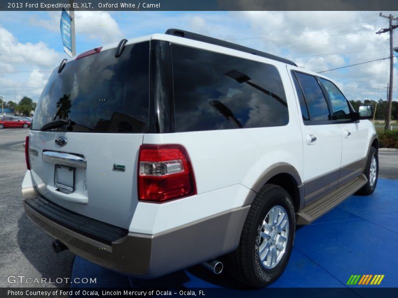 Oxford White / Camel 2013 Ford Expedition EL XLT