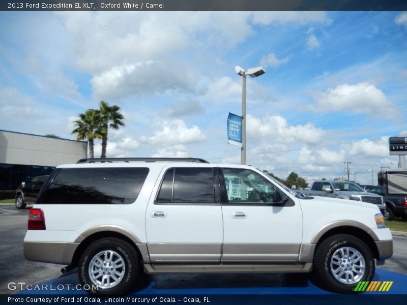 Oxford White / Camel 2013 Ford Expedition EL XLT