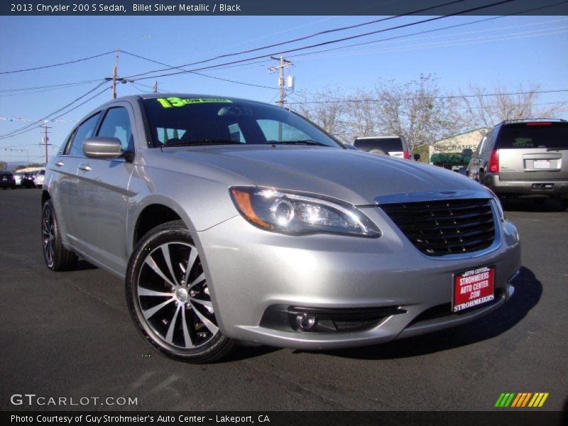 Billet Silver Metallic / Black 2013 Chrysler 200 S Sedan