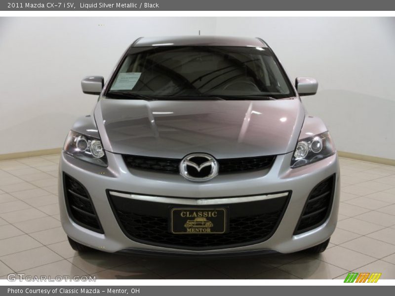 Liquid Silver Metallic / Black 2011 Mazda CX-7 i SV