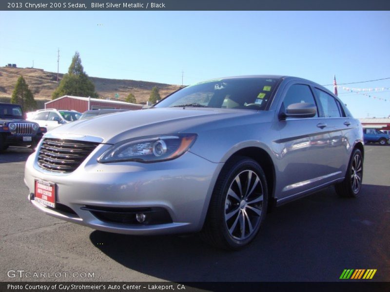 Billet Silver Metallic / Black 2013 Chrysler 200 S Sedan