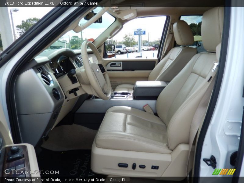 Oxford White / Camel 2013 Ford Expedition EL XLT