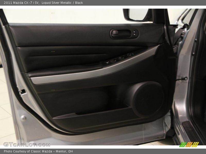 Liquid Silver Metallic / Black 2011 Mazda CX-7 i SV