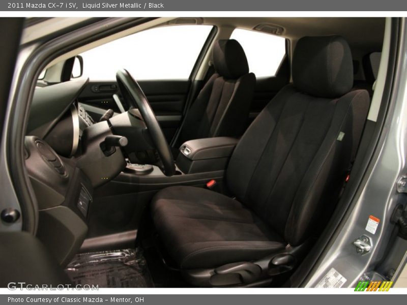 Liquid Silver Metallic / Black 2011 Mazda CX-7 i SV