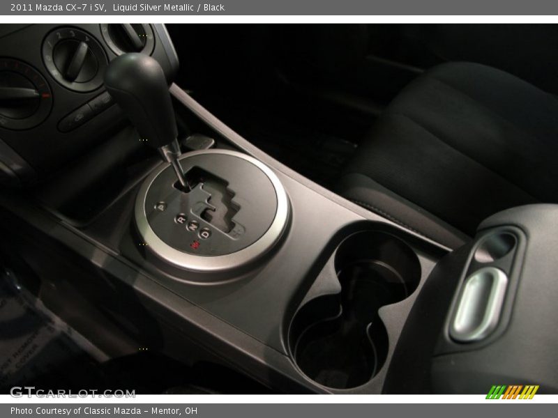 Liquid Silver Metallic / Black 2011 Mazda CX-7 i SV