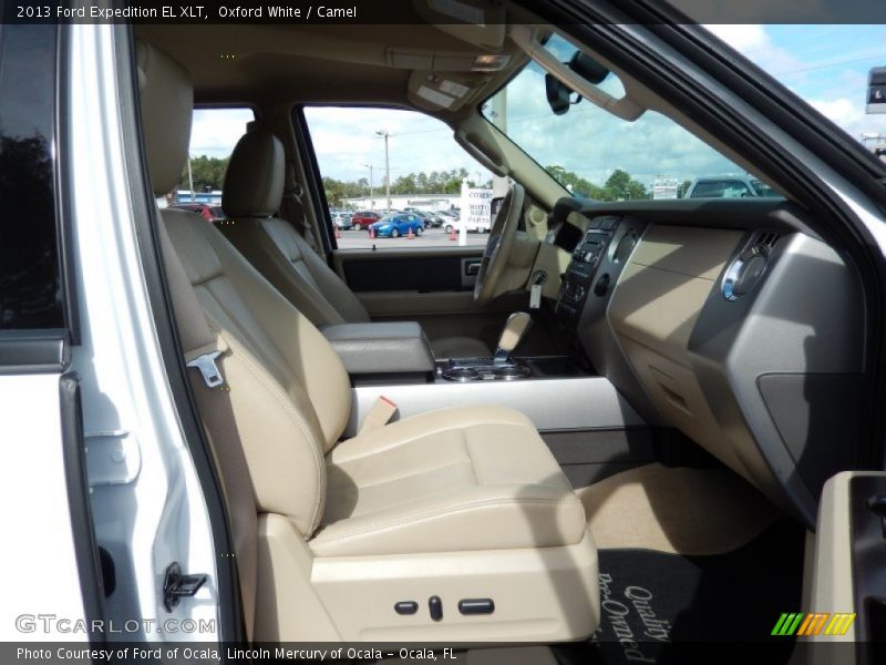 Oxford White / Camel 2013 Ford Expedition EL XLT