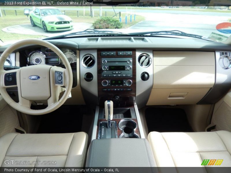 Oxford White / Camel 2013 Ford Expedition EL XLT
