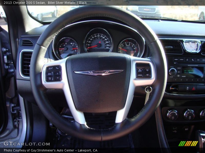 Billet Silver Metallic / Black 2013 Chrysler 200 S Sedan