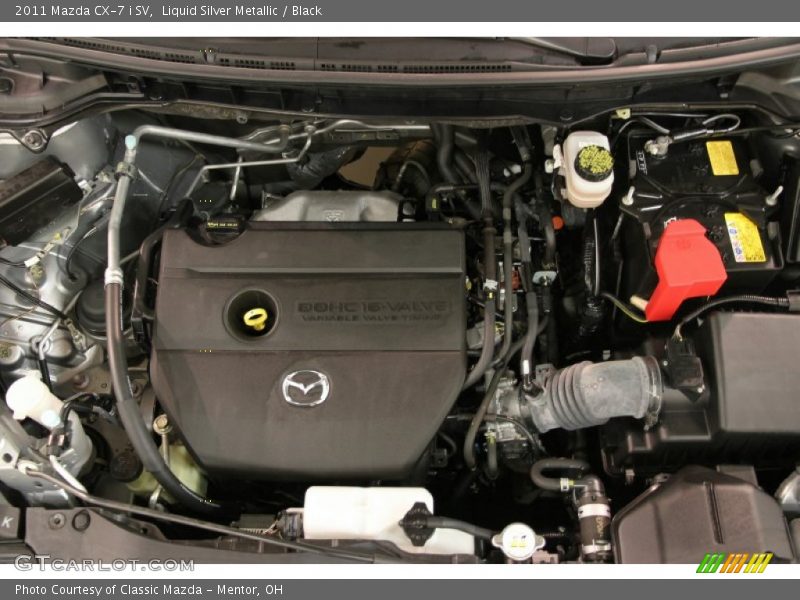 Liquid Silver Metallic / Black 2011 Mazda CX-7 i SV