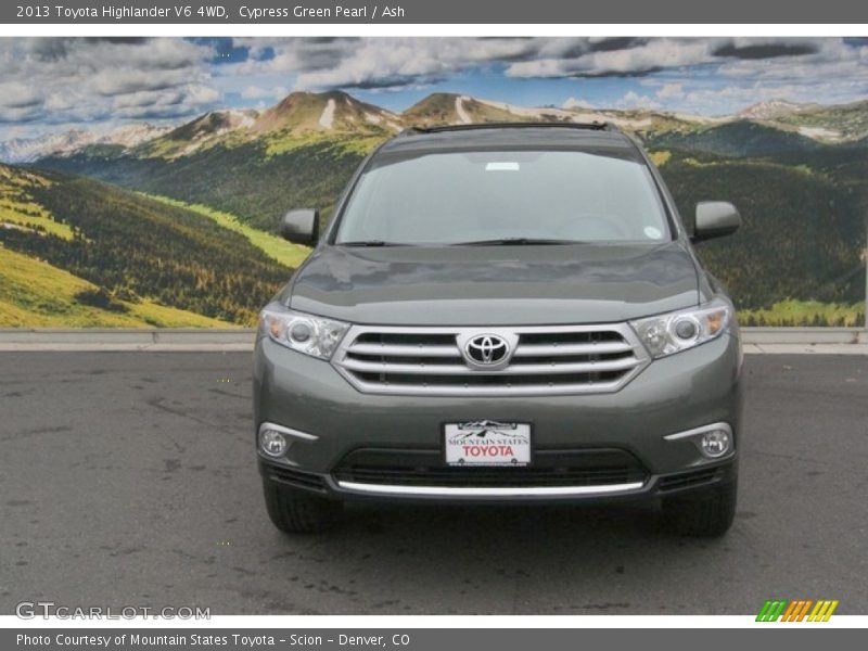 Cypress Green Pearl / Ash 2013 Toyota Highlander V6 4WD