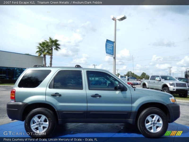 Titanium Green Metallic / Medium/Dark Pebble 2007 Ford Escape XLS