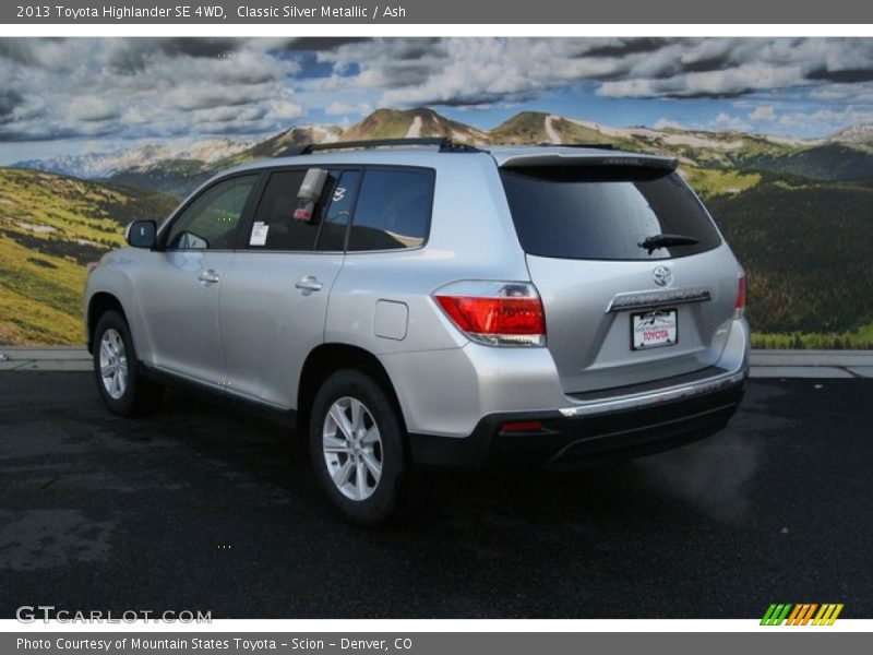 Classic Silver Metallic / Ash 2013 Toyota Highlander SE 4WD