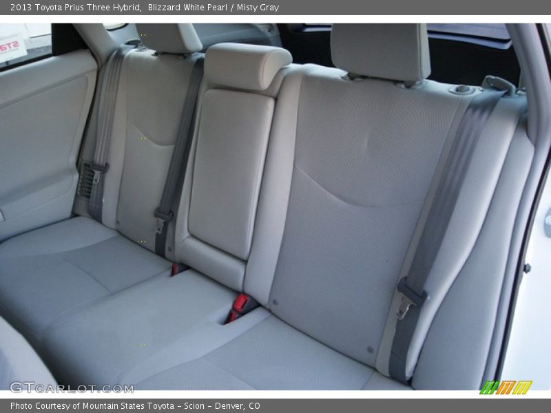 Blizzard White Pearl / Misty Gray 2013 Toyota Prius Three Hybrid