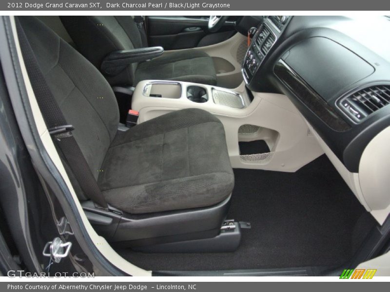 Dark Charcoal Pearl / Black/Light Graystone 2012 Dodge Grand Caravan SXT