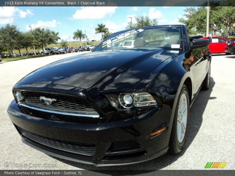 Black / Charcoal Black 2013 Ford Mustang V6 Convertible