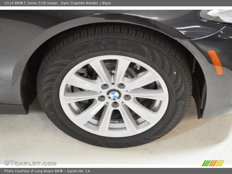 Dark Graphite Metallic / Black 2014 BMW 5 Series 528i Sedan