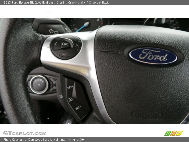 Sterling Gray Metallic / Charcoal Black 2013 Ford Escape SEL 2.0L EcoBoost